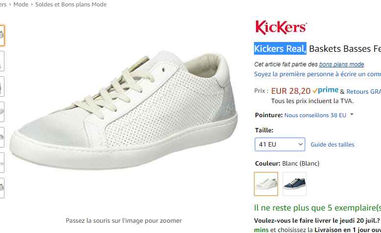 sneakers cuir