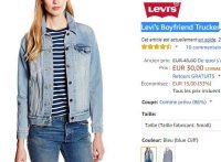 Super prix: 30€ la veste en jeans femmes LEVIS BOYFRIEND