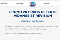 Speedy ! 20€ de réduction sur les vidanges et revisions