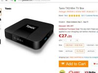 Bon plan Box tv TANIX TX3 à 26.3€ ( quad core,2go , 16go)