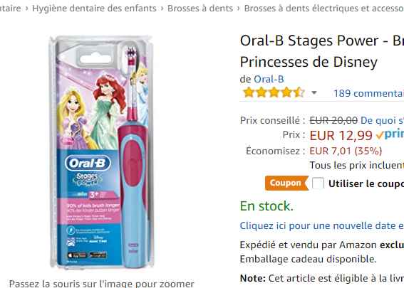 brosse à dent oral b