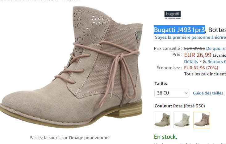 bottes bugatti