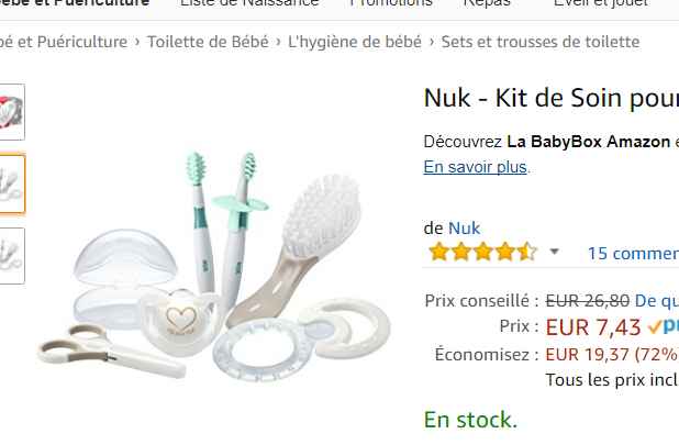 kit de soin nouveau né