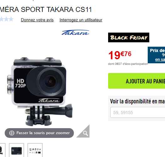 camera sportive