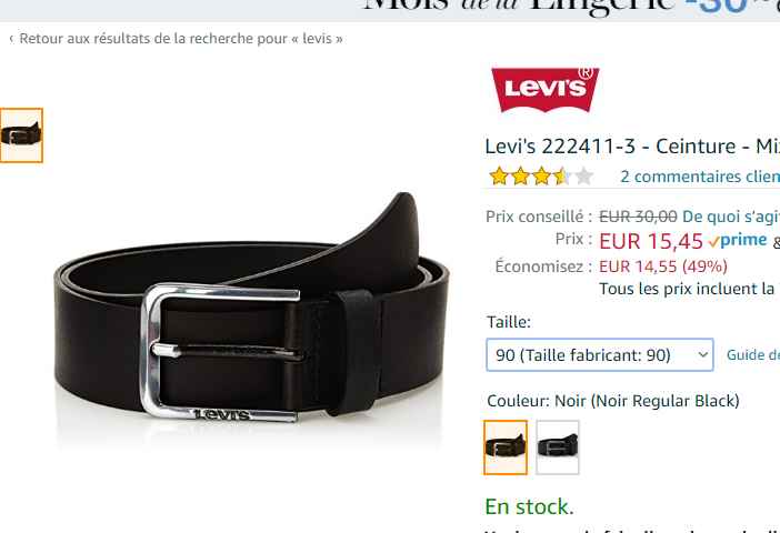 ceinture levis