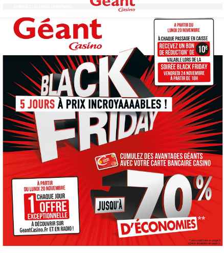 black friday geant casino