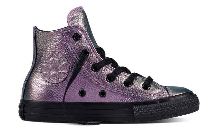 converse fille cuir