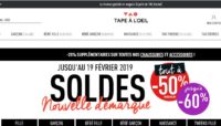 Soldes Tape à l’oeil :  60% de réduction sur tout