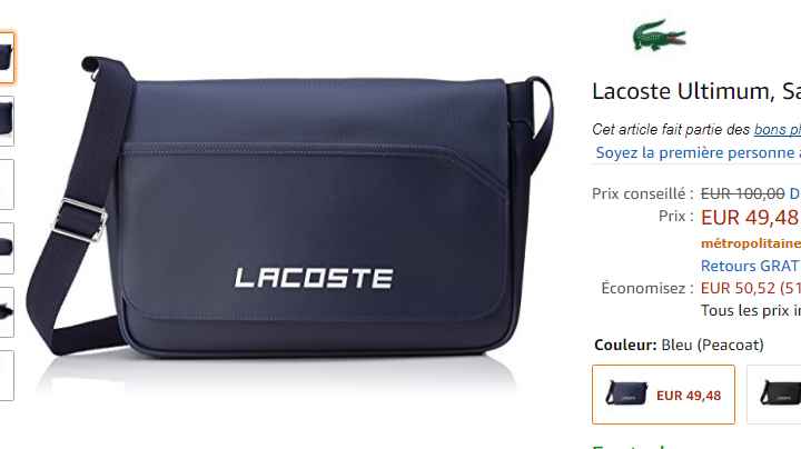 sacoche lacoste