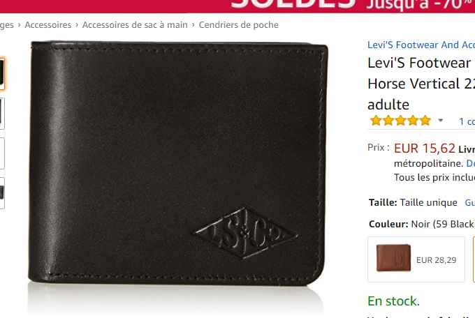 portefeuille levis