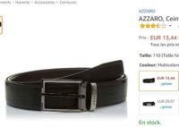 Super affaire : Ceinture Azzaro en cuir pour hommes à moins de 13€ !