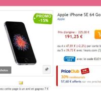 Super Affaire : Apple  Iphone Se 64go qui revient à 125€