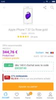 Bon plan Apple IPHONE 7 32go qui revient à 231€ !