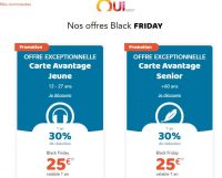 Bon plan cartes de réduction SNCF moins de la moitié du prix : 25€ toutes les cartes