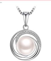 collier perle rose