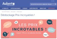 Puericulture : destockage Aubert jusqu’à 70% de réduction
