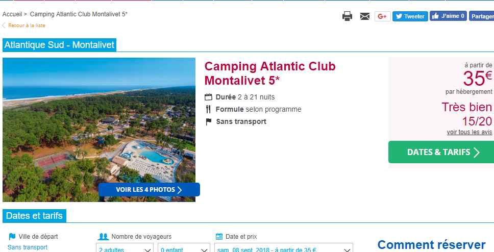 camping septembre