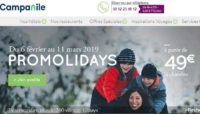 Promolidays hotels Campanile, Kyriad  : Nuits + 2 petits dejeuners à 59€