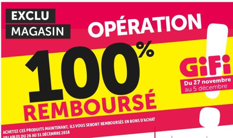 Gifi 100 Rembourse 2022