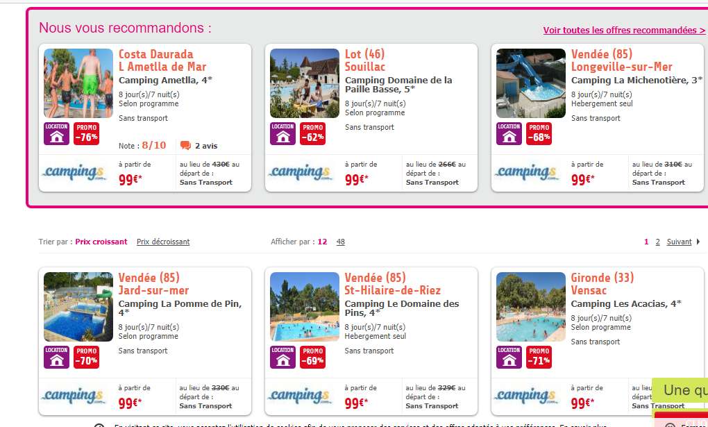 camping à 149 euros