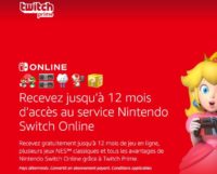 Gratuit:  1 an d’abonnement  Nintendo Switch Online pour les abonnés Amazon Prime