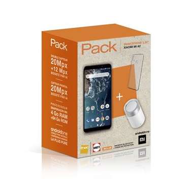 xiaomi mi a2 + enceinte + coque 