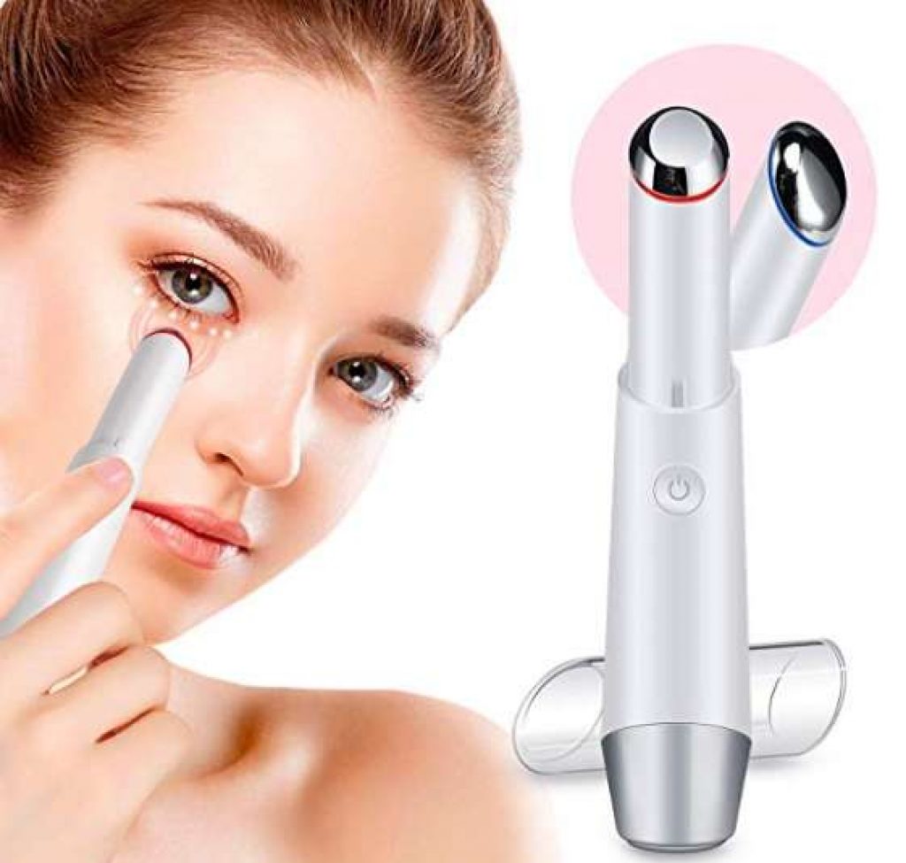Masseur oculaire contour des yeux - Blanc main image 0