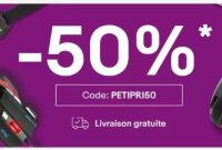 Super affaire  Ebay : code promo de 50% sur de nombreux articles à petits prix
