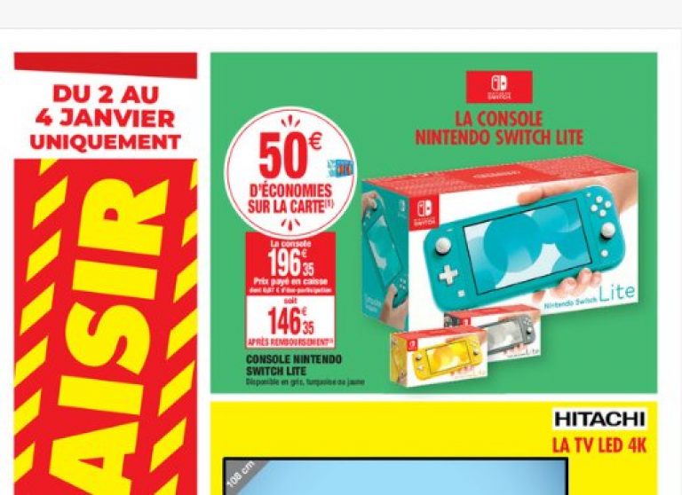Console Nintendo Switch Lite pas chère à 146€ ! Bons plans et Astuces