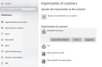 Windows 10 :  Débloquer , vider la file d’attente de l’imprimante