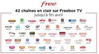 Gratuits: 42 chaines en clair en avril sur FREEBOX