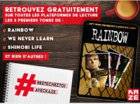 Des mangas gratuits en numérique offerts par l’éditeur KAZE (Rainbow , We never Learn ..)