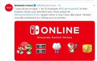 Nintendo Switch Online gratuit pendant 7 jours à compter du 29/04