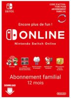 Abonnement Nintendo SWITCH ONLINE FAMILIAL pas cher à 25.99€ au lieu de 34.99€