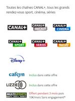Vente flash Abonnement 6 chaines Canal+ et Disney+ à 19.9€ par mois durant 2 ans !