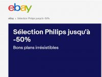 Vente flash articles PHILIPS sur EBAY : jusqu’à 50% de réduction