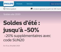 Soldes boutique Philips : un code de réduction de 20% en plus