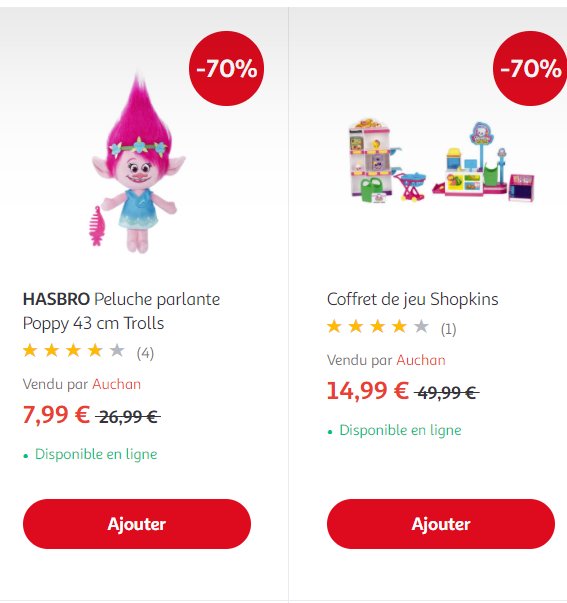 Jouets Pas Chers Avec Jusqu A 70 De Reduction Destockage Auchan