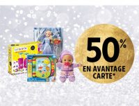 INTERMARCHE : 50% sur la carte de fidélité sur des jouets jusqu’au 31/12