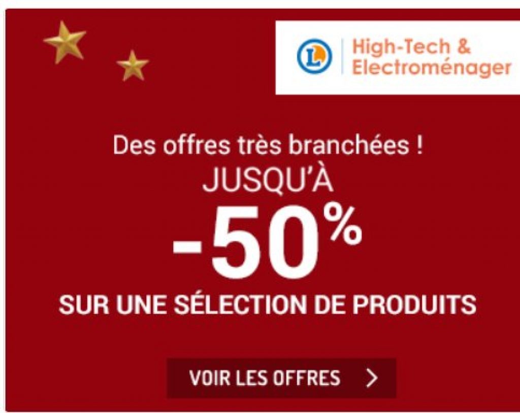 Black Friday Leclerc jusqu'à 50 sur de la high tech et electro (tv)