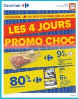 Catalogue Carrefour Promo Choc du 20 au 24 janvier : jusqu’à 80% sur la carte
