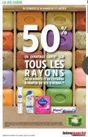 Intermarche 22-24 janvier : 50% sur le rayon hygiene beauté