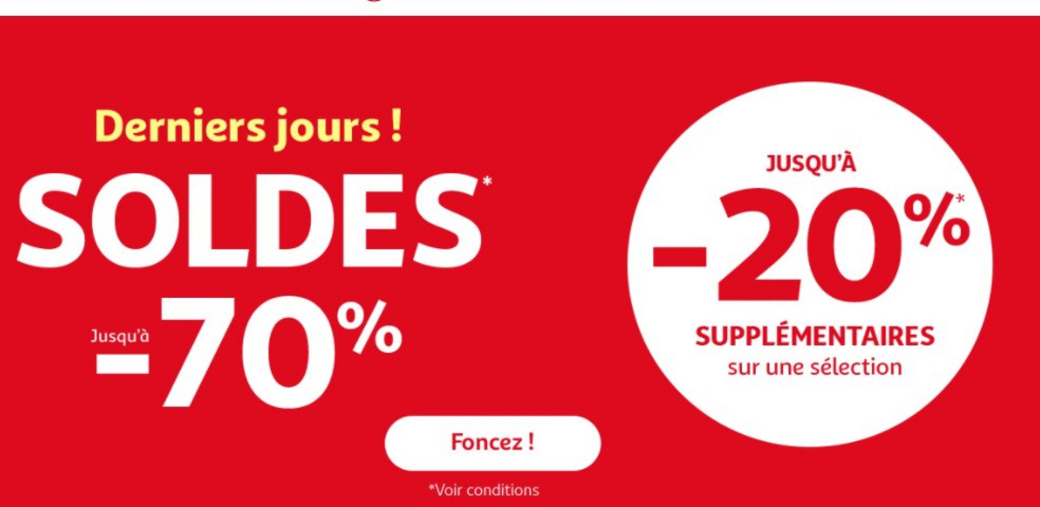 Soldes AUCHAN mega affaires avec jusqu'à 20 en plus sur les articles