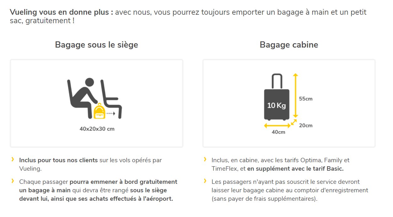 Bon plan Vueling vols à 14.99€
