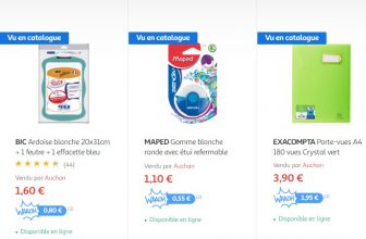 auchan fourniture scolaire