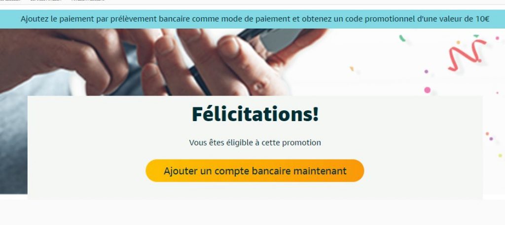 amazon prelevement banciare