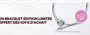 pandora bracelet offert