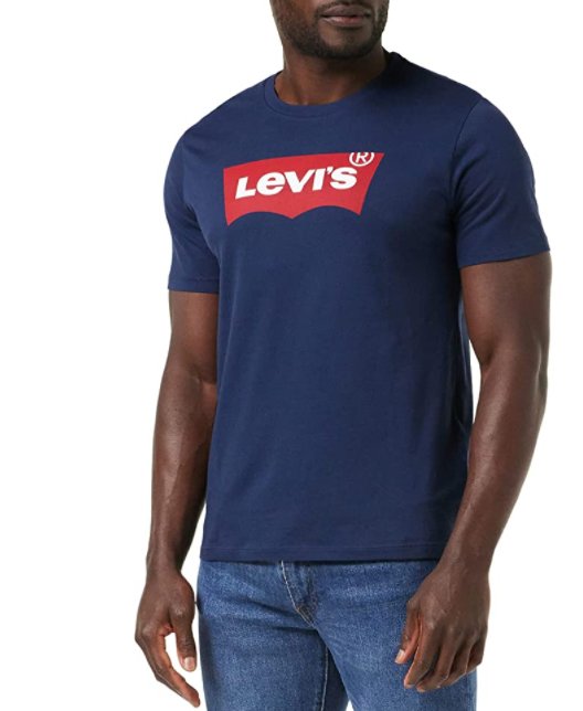 tee shirt levis set in neck