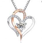 collier argent pendentif coeur