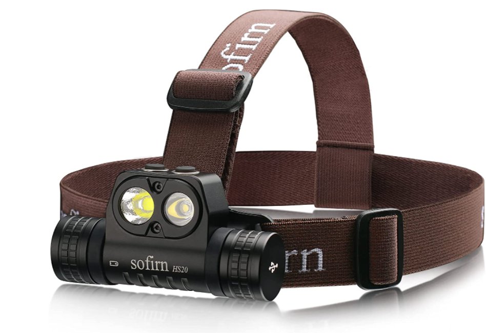 Lampe Frontale Sofirn H25A – 1200 Lm, 10 Modes (SOS, Stroboscope), Charge USB-C, IPX6, Inclinable 90°